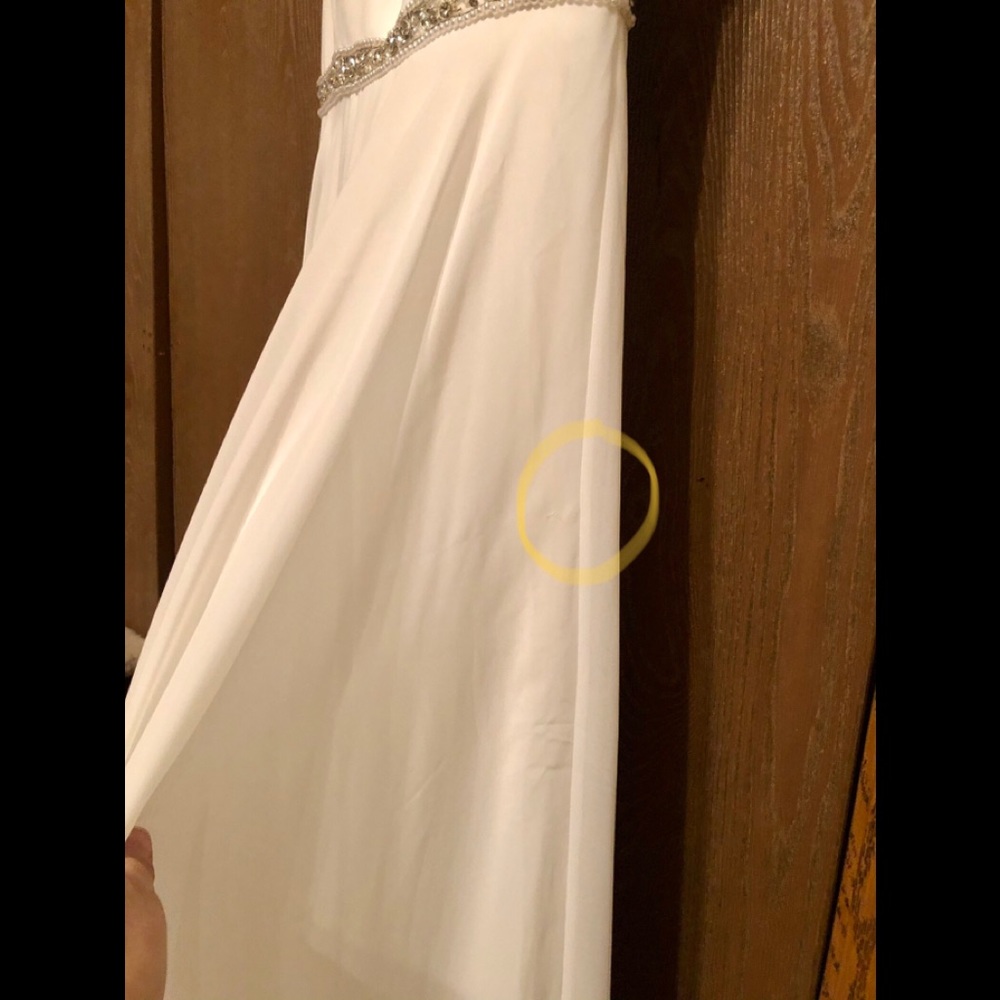 Love and Devotion White Beaded Maxi Dress! - Picture 6 of 6